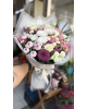 Vip karma beyaz pembe mor buket 1”2
